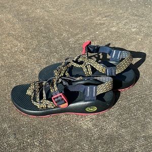 Chaco ZX/2 Hiking Sandals Strappy Waterproof Lightweight ~ Navy Blue/Orange/Pink
